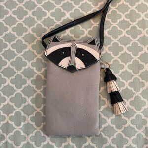 Fossil Raccoon Phone Crossbody Caroline Tassel